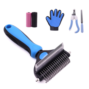 Fabricante OEM ODM, Juego de Herramientas de Aseo para Mascotas 5 en 1, Cepillo para Eliminar Pelo de Perros y Gatos, con Guante para Mascotas y <span class=keywords><strong>Cortauñas</strong></span> - Product Image 2