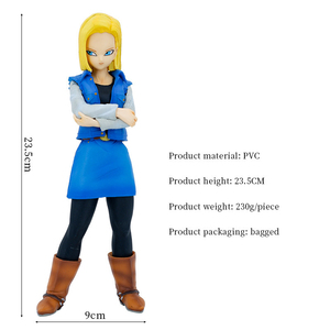 Figuras de Acción de PVC de <span class=keywords><strong>DBZ</strong></span> al por Mayor, 23.5cm y 28.5cm, Super Saiyan Android Número 17 y Número <span class=keywords><strong>18</strong></span>, Juguetes de Anime para Decoración - Product Image 3