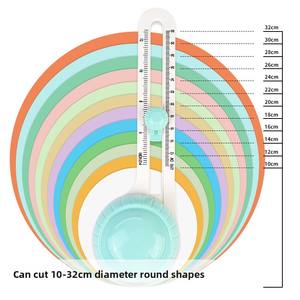 Pemotong Kertas Lingkaran Penuh Zequan Arc Positioning Cutting, Alat Pembuat Kartu Ucapan Planner Manual Handmade Grosir Baru - Product Image 3