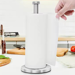 Portarotolo <span class=keywords><strong>da</strong></span> <span class=keywords><strong>Terra</strong></span> <span class=keywords><strong>in</strong></span> <span class=keywords><strong>Acciaio</strong></span> <span class=keywords><strong>Inox</strong></span> per <span class=keywords><strong>Carta</strong></span> <span class=keywords><strong>Igienica</strong></span> e Cucina, Supporto Autoportante per Rotolo di <span class=keywords><strong>Carta</strong></span> <span class=keywords><strong>Igienica</strong></span> - Product Image 2