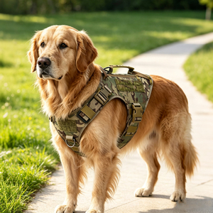 Gilet tactique pour chien Harnais réglable Gilets de poitrine pour animaux de compagnie pour la formation Chasse Marche Sans traction Moyen Grand Chiens Harnais de poitrine Gilet - Product Image 6