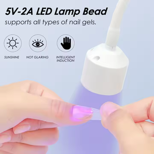 Mini lámpara de uñas Usb Uv 360 grados tubo libremente ajustable lámpara de uñas de mesa conveniente - Product Image 2
