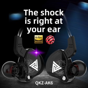 Écouteurs intra-auriculaires sportifs QKZ AK6 avec <span class=keywords><strong>micro</strong></span> intégré, subwoofer, câble de 1,2 m (3,5 mm/Type-C), compatibles téléphones mobiles, son magique - Product Image 3
