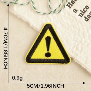 New Iron on Twill Embroidered Road Sign No Parking Patch for <b>Hat</b> Hoodies <b>Bag</b> Decoration - Product Image 6