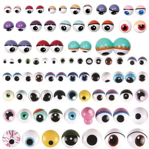 Мягкие игрушечные детали, пластиковые игрушечные глаза, игрушечные глаза животных для рукоделия, пластиковые глаза с принтом для кукольной игрушки