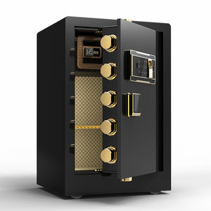 Coffre-<span class=keywords><strong>fort</strong></span> électronique numérique intelligent de luxe avec serrure à clé, coffre-<span class=keywords><strong>fort</strong></span> antivol en acier pour la maison, le bureau et l'hôtel - Product Image 6