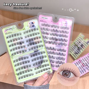 जेज भालू गोंद मुक्त प्राकृतिक मोटी झूठी पलक प्राकृतिक रूप से दिखने वाली झूठी पलकों की प्राकृतिक उपस्थिति शुरुआती लोगों के लिए उपयुक्त - Product Image 3