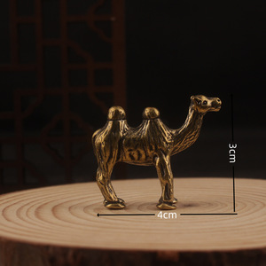 Figura de Camello Viajero del Desierto, Adorno de Mesa de Latón, Decoración para el Hogar con Forma de Animal - Product Image 4