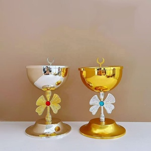 Encensoir en métal artisanal pour encens de bois de santal, artisanat en métal, brûleur de Bakhoor - Product Image 2