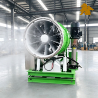 Canon à brouillard haute efficacité 80M pour pulvérisation d'eau, équipement anti-corrosion, pulvérisateur de brume pour projets industriels extérieurs de suppression de la poussière