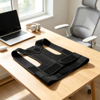 Ceinture de soutien dorsal complète pour correction de posture, réglable et personnalisable pour hommes et femmes, usage au bureau, soulage le bas et le haut du dos