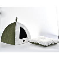Eco-Life Triangle Pet Höhlen bett Katzen zelt Höhlen bett mit wasch barem Kissen