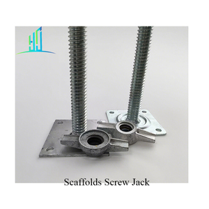 Điều chỉnh mức độ Jack cơ sở thép giàn giáo cho xây dựng thang bộ phận cho kho hội thảo vật liệu xây dựng Jack cơ sở - Product Image 1