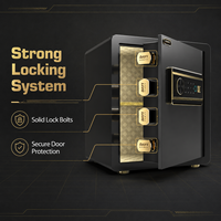Caja Fuerte Biométrica Electrónica con Código Digital, Caja Fuerte Inteligente de Acero de Aleación Grande con Huella Dactilar para el Hogar, Oficina y Hotel