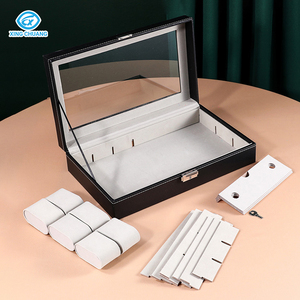 Bán buôn đồ trang sức kính kính tổ chức trường hợp 6 + 3 da hiển thị lưu trữ đồng hồ kính mát hộp với khóa - Product Image 5