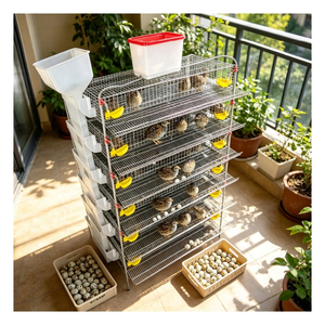 Industrial Grade Poultry Cage System with Adjustable Levels for Efficient Quail <strong>Egg</strong> <strong>Harvesting</strong> - Product Image 1
