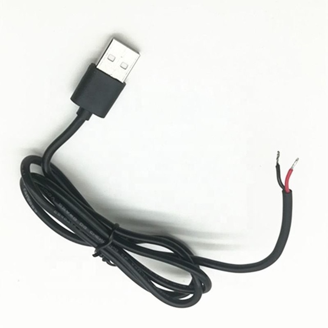 Custom USB 2.0 Type Male Stripped Wire Open Pigtail Extender Power Extension Cable for Computer Printer Fast Charging Data