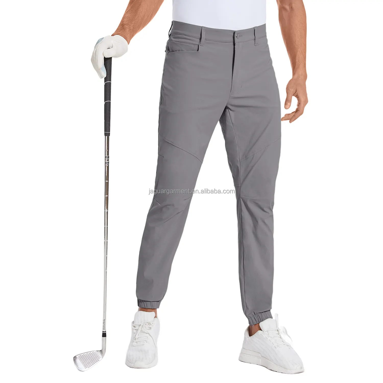 कारखाने थोक त्वरित शुष्क औपचारिक पुरुषों सूट पैंट खाली खेल पैंट पुरुषों के लिए पॉलिएस्टर स्पैन्डेक्स गोल्फ ट्रेजर पुरुषों के लिए
