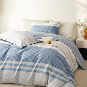 Alenhome Minimalistisches Ganzjahres-Bettwäsche-Set aus 100% Baumwolle, Inklusive Bettlaken und Bettbezug, Universelle Bettwäsche - Product Image 3