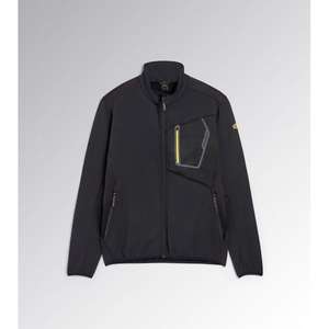 Veste de sécurité haute visibilité Diadora en polaire 4XL noire réfléchissante pour le travail - Product Image 1