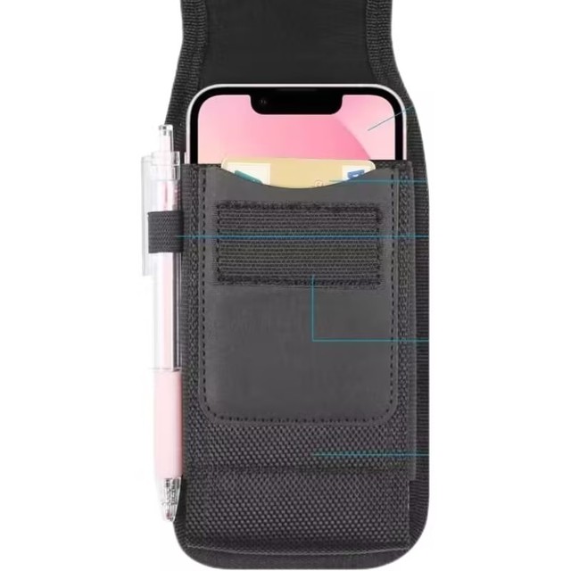 HAWEEL 4.7-6.8 Inch Wallet Phone Bag Pen Belt Clip Multi Function Portable Carrying Pouch With Card Slot Waist Men Phone Bag