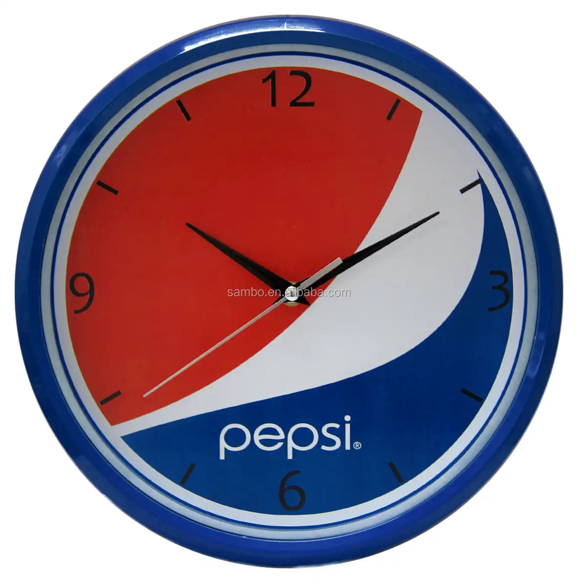 Relógio de promoção barato moderno de 25cm, plástico