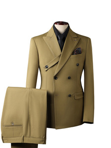 Completo da <span class=keywords><strong>Uomo</strong></span> Pronto da Indossare in Viscosa/Poliestere, 2 Pezzi, con Colletto a Revers, <span class=keywords><strong>Doppiopetto</strong></span>, Taglie Forti, per Business, con Pantaloni - Product Image 2