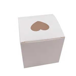 Kunden spezifische Herzform aushöhlen gestanzte Geschenk papier Pappe Süßigkeiten Keks Geschenk box