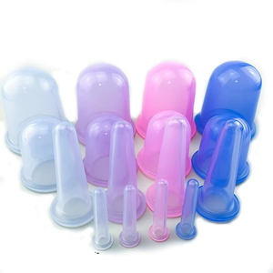 Ensembles de thérapie par ventouses 7 pièces Silicone Anti Cellulite tasse aspiration sous vide tasses de Massage ensembles de ventouses faciales masseur de corps et de visage - Product Image 1