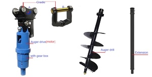200mm-500mm Trái Đất khoan khoan <span class=keywords><strong>bit</strong></span> Rock & đất lỗ Digger cho máy kéo Skid chỉ đạo Bộ nạp máy xúc động cơ bơm thành phần cốt lõi - Product Image 6
