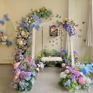 Monet ดอกไม้ประดิษฐ์หน้าต่างตกแต่งอเนกประสงค์ลายดอกไม้ประดิษฐ์สไตล์สวนปรับแต่งได้ตามต้องการสำหรับวันแม่ - Product Image 2