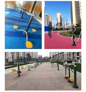 Appareil elliptique trois faces durable et résistant pour l'entraînement en extérieur, le renforcement musculaire et l'entraînement en plein air - Product Image 5