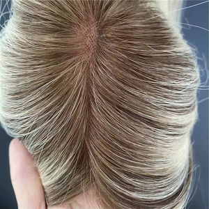 Topper <span class=keywords><strong>de</strong></span> cheveux européen Starose Mono Base pour femmes, grand stock, couleur blonde, topper <span class=keywords><strong>de</strong></span> cheveux humains pour femmes - Product Image 6