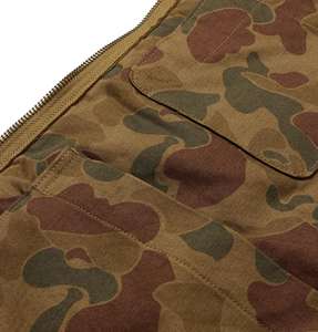 Chaleco acolchado de invierno para hombre, chaleco acolchado Reversible con estampado de camuflaje de nailon y algodón, venta al por mayor - Product Image 3