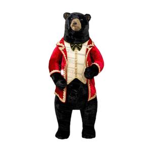 Commercio all'ingrosso di natale animale panno di schiuma orso bruno realistico degli <span class=keywords><strong>animali</strong></span> della foresta recano figure di famiglia giocattolo polare panno morbido animale - Product Image 1