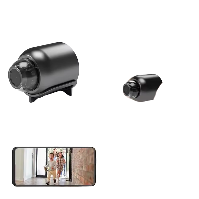 GBE X5 Mini IP Camera Night Vision WiFi Connectivity Button-Shaped Video Recorder CMOS Sensor MicroSD 720P 90 Camera Angle ABS