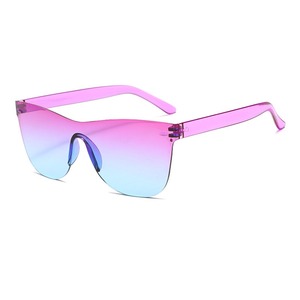 0112スクエアリムレスフラワーPC特大長方形サングラス<span class=keywords><strong>2025</strong></span> - Product Image 2
