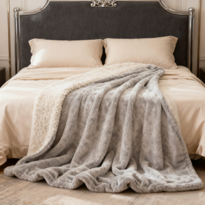 شعار مخصص بطانية صوف للبالغين لينة قابلة للغسل الفانيلا للسرير الأزواج الحميمة للماء رمي دفقة مقاومة - Product Image 6