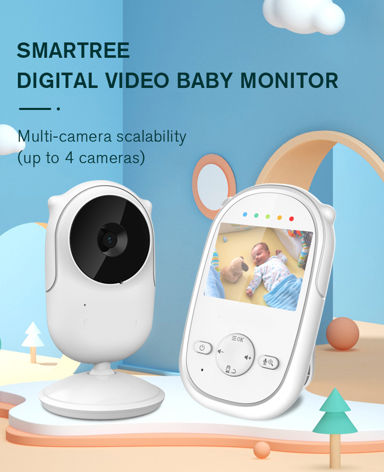 2.4 inch amazon hot selling baby monitor with two way talking