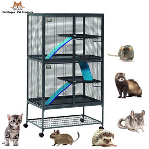 Yolen vente en gros <span class=keywords><strong>Amazoo</strong></span> petit animal quantité minimale de commande 3 couches chenil en métal de haute qualité chien chat hamster autres animaux de compagnie cages - Product Image 1