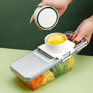Multi-functional Professional Stainless Steel <b>Vegetable</b> Chopper with Container - Product Image 1