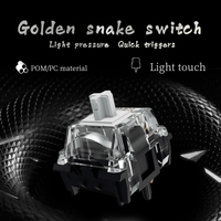 Sakelar Keyboard Kailh MX Golden Snake HIFI Transparansi Tinggi Trigger Cepat Sakelar Keyboard Gaming Esports yang Dapat Disesuaikan