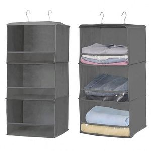 New Arrival <b>Collapsible</b> Hanging Closet Shelves Durable Hanging Organizer for Closet and Rv 3 Shelf Hanging Closet Organizer - Product Image 3