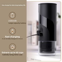 Machine à café portable manuelle à capsules avec fonction expresso, compacte et idéale pour les voyages, pour la maison et le bureau