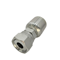 Tuyau hydraulique tuyau en caoutchouc presse acier au carbone conique Sae virole connecteur fileté raccords de manchon raccord réutilisable