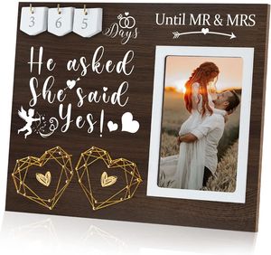 Cặp vợ chồng tối giản đính hôn Quà Tặng Khung ảnh bằng gỗ khung ảnh đám cưới trang trí khung ảnh đám cưới - Product Image 6