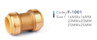 Raccord poussoir de plomberie en laiton sans plomb B & H Raccord rapide 1/2 "Pex Push Fit dans les raccords pour système de tuyauterie Pex