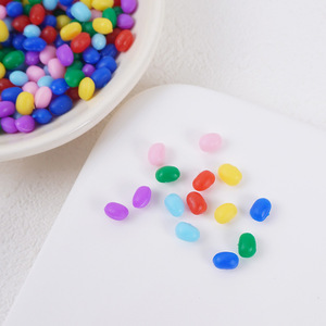PVC simulated <b>chocolate</b> beans DIY craft food toys, light clay accessories, miniature food candy beans, M&M's. - Product Image 3