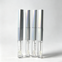 Gloss à lèvres double embout 2-en-1 : Teinte mate et Huile transparente, longue tenue, non collant, effet repulpant, pour des lèvres brillantes comme du verre, Maquillage pour les lèvres Marque Privée