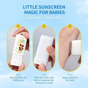 Kids <strong>Sunscreen</strong> Stick SPF 50 Waterproof Sweatproof <strong>Hypoallergenic</strong> Gentle Sun Stick for Toddlers Children Outdoor Beach Daily Use - Product Image 6